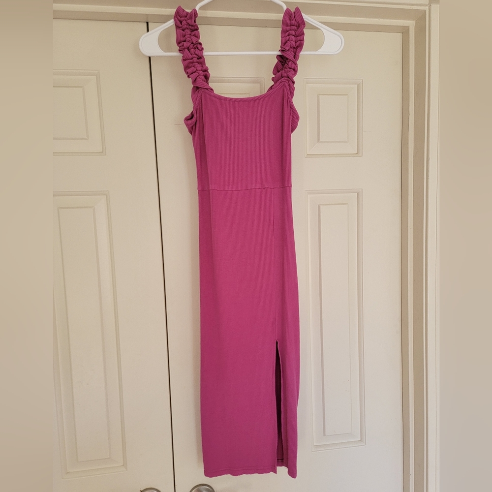 Pink Lily Midi Dress Magenta NWOT - Picture 5 of 9